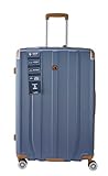 Garantie 3 ans ALPINI Horizon 3.1B, Valise Rigide Garantie 2 Ans, 100% ABS Triple Couche, Fermeture Ultra Protegee (Bleu BI, L Soute, 76 x 52 x 32 cm,109/126 L, 5kg)
