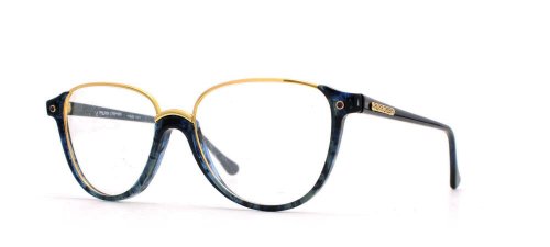 Preisvergleich Produktbild Pilar Crespi Damen Brillengestell Gold Gold Black Blue