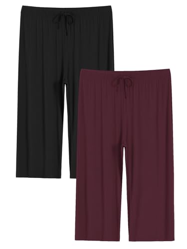 Image of Latuza Women's Plus Size Capri Pajama Pants Wide Leg
