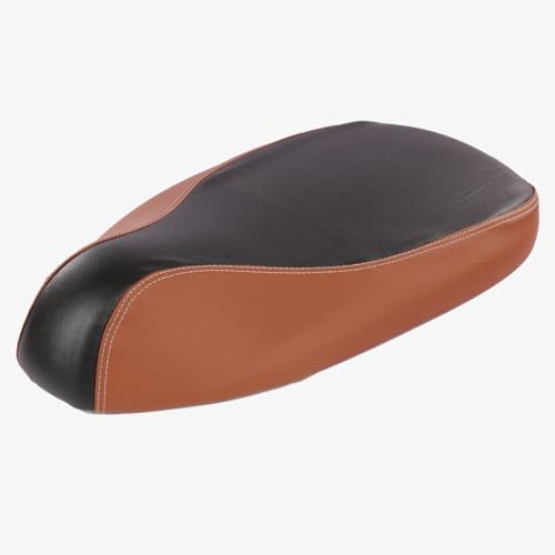 Image of Favourite Auto Seat Cover - Dual Coloured with Pro Leather Finish for Ola S1 Pro, Air, X+ (Black & Tan)