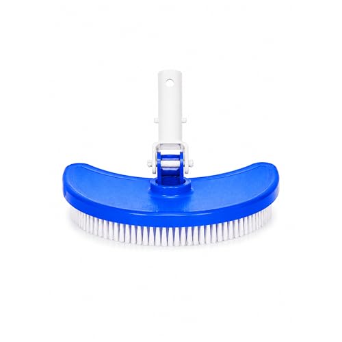 HAF Aspirador de piscina manual de media luna en acabado pesado – Conector de manguera de 32/38 mm para sistema de filtro de arena – Limpieza de skimmer, piscinas, de pie, empotrable y jacuzzi