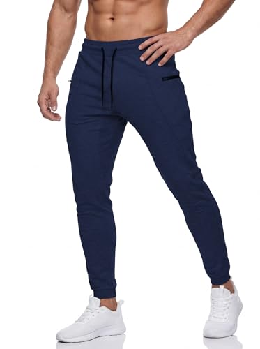 Image of Mens Slim Fit Joggers Tapered Sweatpants for Gym Running Athletic