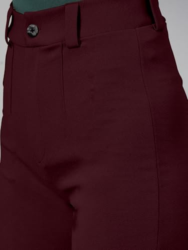 Image of Mehrang Trousers for Women, Formal Pants for Women, Straight Fit Pants