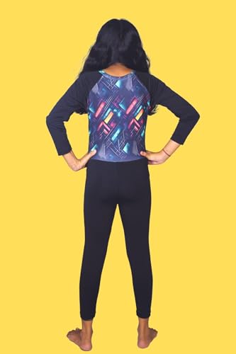 Image of Aqua Holic Unisex Swimming And Skating Full Suit For Girls - Comfortable, Quick-Dry,UV Protection, Stretchable Fabric