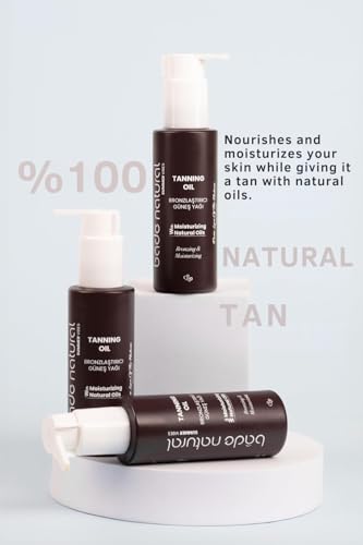 Image of Bade Natural Tanning Oil - Moisturizing Sun Oil with Coconut, Avocado & Cocoa Oils - Nourishes Skin & Enhances Natural Glow - Reef-Safe, Non-SPF Tanning Oil for All Skin Types, 3.4 oz