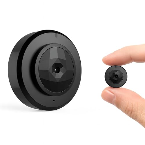 RASTLY Cámara Espía Mini + Micro SD 32GB WiFi Full HD 1080P con Visión Nocturna Infrarroja – Grabación en Bucle, Detección de Movimiento, Batería Recargable, Imán Incorporado