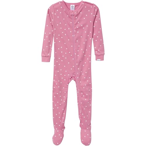 Image of Gerber Baby Girls 2-Pack Footed Pajamas