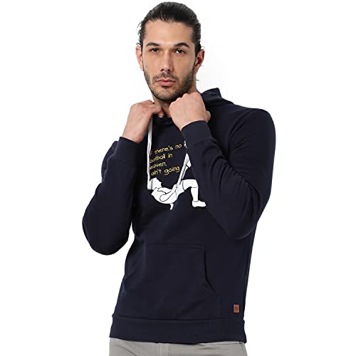 Image of CAHOOT Men's Printed Sweatshirt Regular Fit for Casual Wear | Full Sleeve | Cotton | Stylish Sweatshirt Crafted with Comfort Fit and High Performance for Everyday We