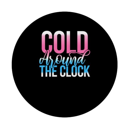 Cold Around The Clock PopSockets Swappable PopGrip, Black - Image 3