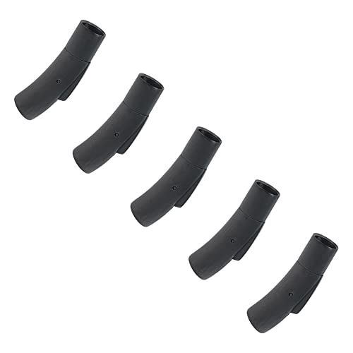 UNICRAFTALE about 4 Sets Gunmetal Stainless Steel Bayonet Clasps with Push Button Tube Clasps 6mm Hole Metal Column Clasps Leather Cord End Connectors for Bracelets Necklaces Jewerly Making