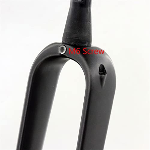 700C Road Bike Front Fork Bicycle Front Fork,Carbon Fiber Rigid Fork/Spine Tube 28.6 * 39.8 * 300Mm/Disc Brake/Barrel Axle Open Gear 12 * 110Mm/Maximum Tire Clearance 700X45Mm #TOP6