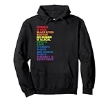 Gay Pride Science Is Real Black Lives Matter Womens Rights Pullover Hoodie