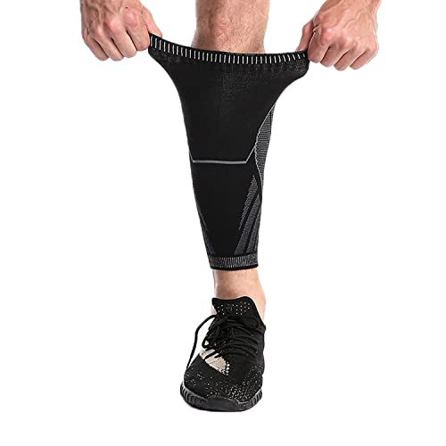 SOLO ACTFIT Mangas de Compresión para La Pantorrilla, Manga De Soporte para Dolor en Las Espinillas, Mallas Pantorrilleras Compresivas para Circulación, Deporte, Running, Trabajo (único, XL)