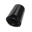 Auto-Endrohr Für BMW M2 F87 M3 F80 M4 F82 F83 M5 F10 M6 F12 F13 70mm Real Carbon Fiber Auspuff Tipps Schalldämpfer für Rohr Außen Zubehör(Schwarz) Auto-Endrohr Für BMW M2 F87 M3 F80 M4 F82 F83 M5 F10 M6 F12 F13 70mm Real Carbon Fiber Auspuff Tipps Schalldämpfer für Rohr Außen Zubehör(Schwarz)