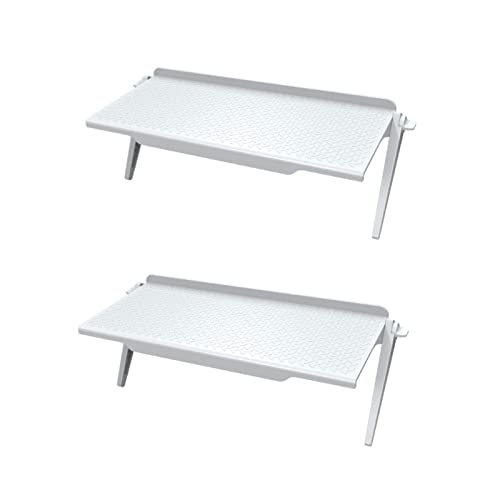 2 Stücke Monitor TV TOP-Regal, Displayhalter für Flachbildfernseher, Screen Top Shelf,für Flachbildfernseher, Computer