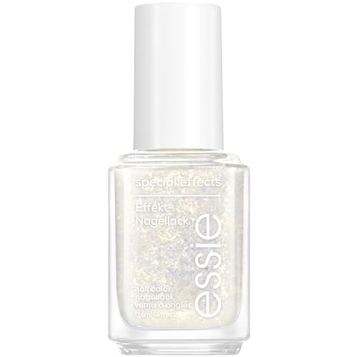 Essie Esmalte de uñas, tecnologías perlas, acabados reflectantes de luz, fórmula vegana, capa superior de esmalte de uñas de efectos especiales, estudio de arte de uñas original, luz de estrellas