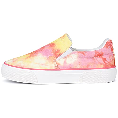 Image of JENN ARDOR Womens Slip On Sneakers Perforated /Quilted Casual Shoes Fashion Walking Flats