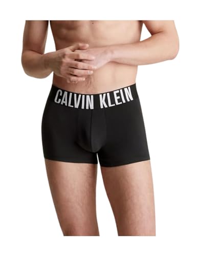 Calvin Klein Herren Trunk 3er-Pack MPI Trunk, Schwarz, Grau meliert, Weiß, M 2