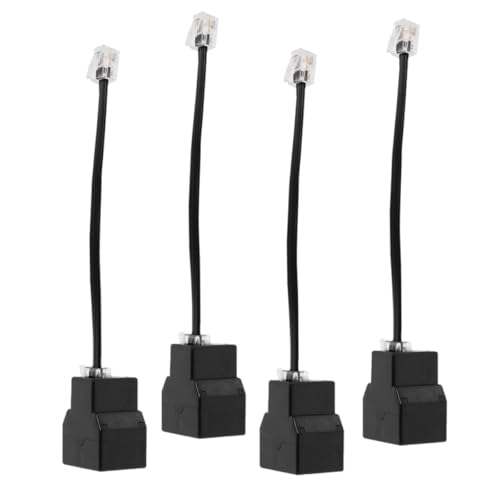 Rj11 Telephone Splitter Detachable Line Adapter 4pcs 6p4c