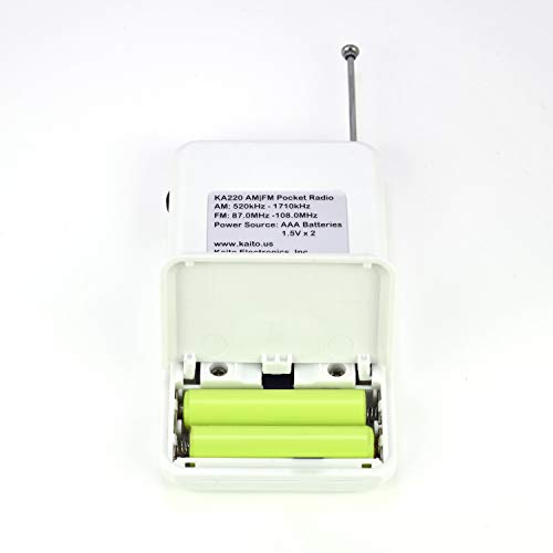 Radio digital AM/FM Kaito KA220W con alarma y temporizador miniatura 5