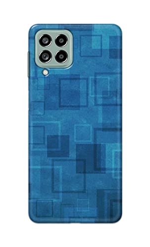 Image of Printed Hard Back Cover Case for Samsung Galaxy M53 5G Back Cover (Plain Azure Blue) -702