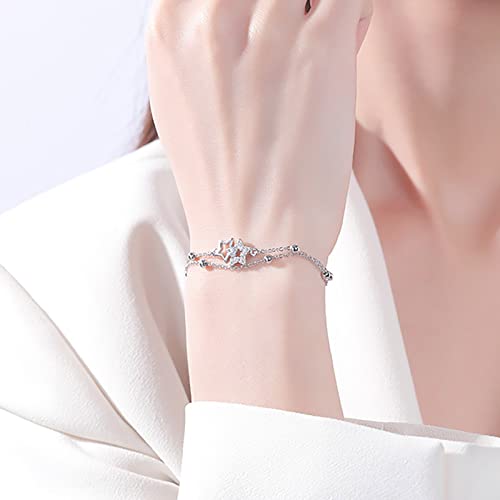 Bracelet vert cerise pour femmes en cristal mauve et perles de transfert