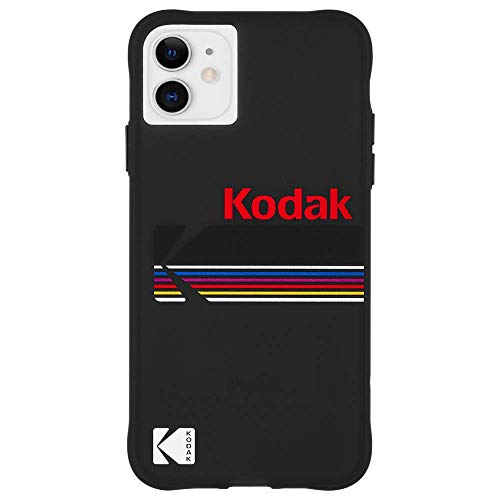 �yKodak x Case-Mate�z �R�_�b�N �u�����h �R���{ �X�}�z�P�[�X iPhone 11 / iPhone XR �n�[�h �P�[�X �J�o�[ [���C�����X�[�d�Ή��E�ϏՌ��E�n�C�u���b�h�E�X����] �u���b�N ���g���f�U�C�� Matte Black S