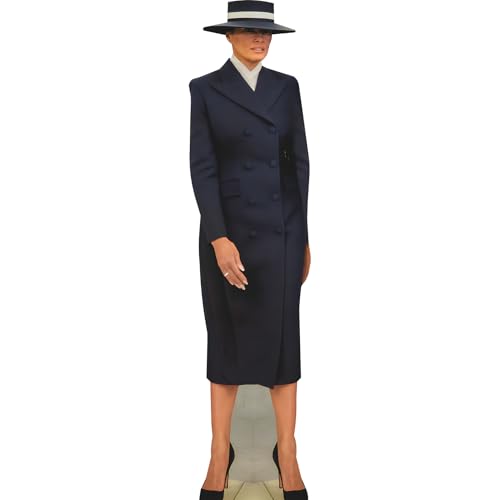 H38260 Melania Trump Inauguration Black Hat Cardboard Cutout Standee Standup
