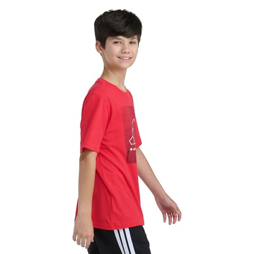 Image of Adidas Boys Short Sleeve Basketball Court Tee
