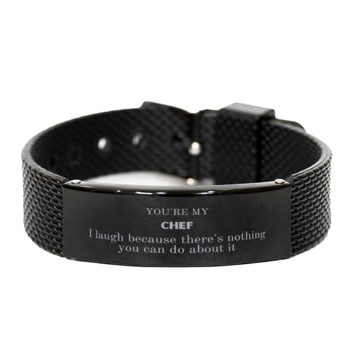 Mother's Day Funny Gifts for Chefs, Unique Gifts from Friends, Sarcastic Gifts for Coworkers, Engraved Bracelet for Men and Women