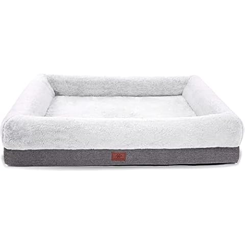 Orthopaedic Dog Bed for Large and Medium Dogs, Dog Sofa Bed with Waterproof Insert and Removable Washable Cover, Dog Mat for Crates and Couch, Puppy Bed, Pet Bed Cover