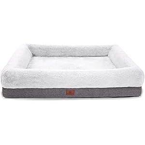 Cama ortopédica para perros grandes y medianos, sofá cama para perros con forro impermeable y funda extraíble lavable para perros, alfombrilla para cajones y sofás, cama para cachorros, cama para