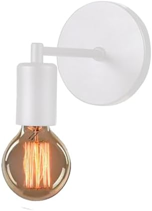 Arandela Parede Cabeceira Quarto Banheiro Retrô E27 (Branco)