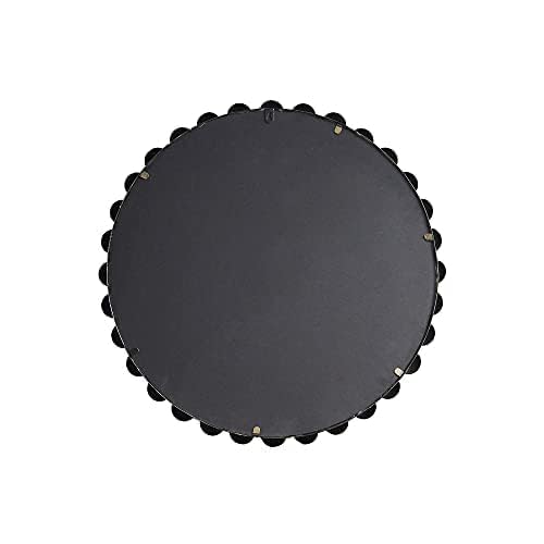 Madison Park Signature Marlowe Wandspiegel aus Metall, kugelförmiger Rahmen, rund, für Wohnzimmer-Akzent, fertig zum Aufhängen, Schlafzimmer-Dekoration, 68,6 cm Durchmesser, goldfarben