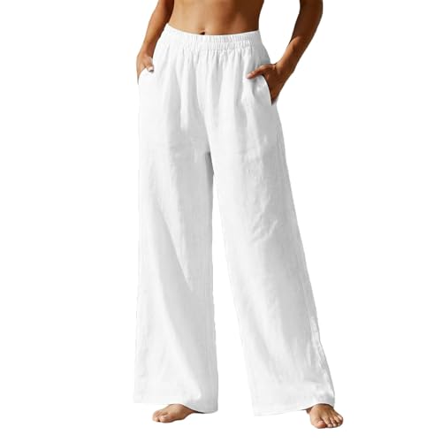 Pantalon fluide femme lin chic et respirant pour l'été