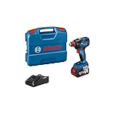 【Amazon.co.jp限定】Bosch Professional(ボッシュ) 18V コードレスインパクトドライバー レンチ兼用 最大トルク200N・m (充電器・5.0Ahバッテリー、ベルトフック、キャリングケース付属)GDX18V-200AJ