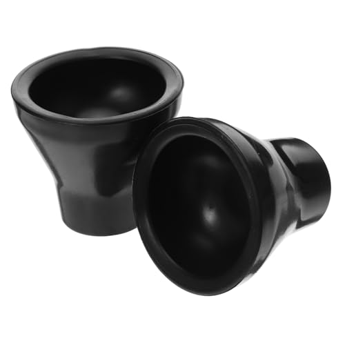 ROMISBABA 2個耐久性あるゴルフボール吸盤ピッカー 軽量で持ち運び簡単 パターグリップ装着用 曲げずにボール収可能 ブラック