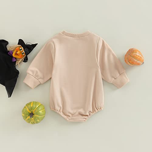 Baby Halloween Outfit Fall Clothes Girl Boy Pumpkin Onesie Bubble Romper  Infant Toddler Crewneck Sweatshirt 0-3 Months A Tis The Season Pumpkin Ghost #TOP6