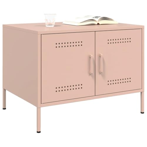 Table basse rose avec rangement pour un salon cocooning et design - 4