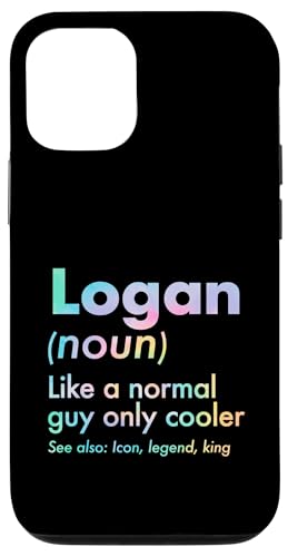 Logan Like A Normal Guy Only Cooler Legend King �t�@�[�X�g�l�[�� �X�}�z�P�[�X iPhone 12/12 Pro �p