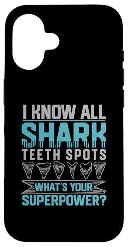 Tooth Hunting I know all Shark Teeth Collecting Spots Carcasa para iPhone 16