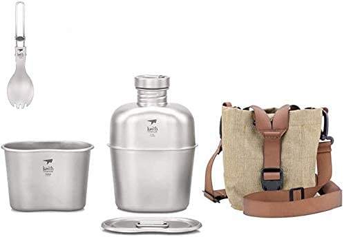 Keith Titanium チタン キャンティーン1100/700ml‼️ Amazon | Keith 1100ml+700ml チタン 兵式飯ごう キャンティーン