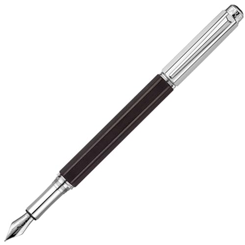 CARAN D'ACHE カランダッシュ 万年筆 OM 中字 バリアス エボニー シルバー 4490-056 正規輸入品