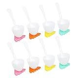 POPETPOP Juego De 8 Soporte para huevera Lindo Soporte de Huevo huevera de Pato encimera portahuevos hueveras escalfadas huevera al Vapor recolector de Huevos huevera de Conejo páginas
