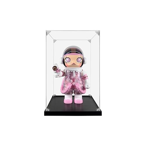 SONGLECTION Acrylic Display Case for POP MART MEGA Space Molly 400%, Dustproof Display Case (Case Only) (MEGA Space Molly 400%)