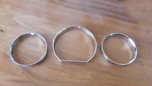 Chrome Speedometer Gauge Dial Ring Instrument Panel Ring for Mercedes-Benz W124 W126