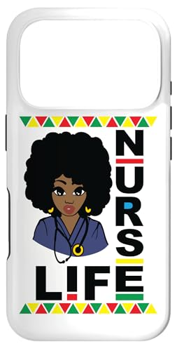 Nurse Life Black Women African American Afro Hair Style Case for...