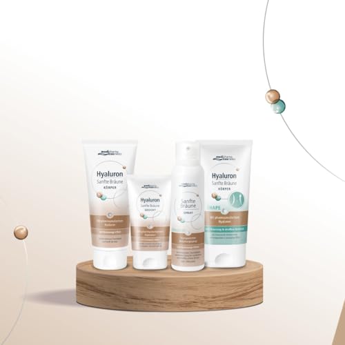 Hyaluron Sanfte Bräune SHAPE 150 ml, 2 IN 1 Körperpflege für straffere Konturen & schöne Bräune mit nur einem Produkt, auch bei Cellulite, wirkt gezielt gegen Dellen und schlaffe Haut