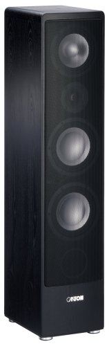 Ergo 690 DC 3-Wege Bassreflex-Standlautsprecher (170/320 Watt, Bi-Wiring-/Bi-Amping-Anschlussfeld) schwarz (Stück)