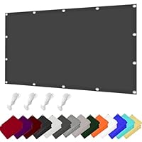 Voile D'ombrage 130x170 Cm - Protection UV 98%, Polyester Imperméable - Pour Jardin, Terrasse, Balcon - Gris Foncé